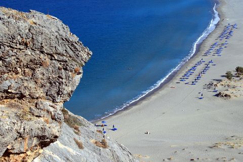 Plakias Beach on Crete in Greece