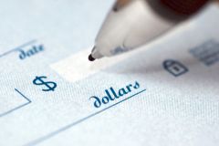 Writing a check to pay passport fees