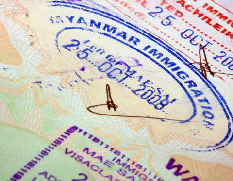Myanmar Visa in US Passport