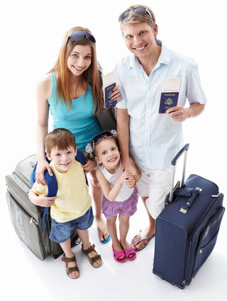 Family of four with American passports.