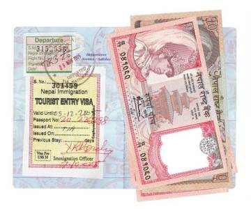 Nepal Visa in US Passport