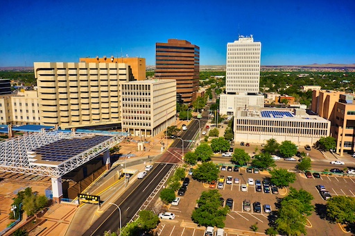 albuquerque new mexico cityscape.