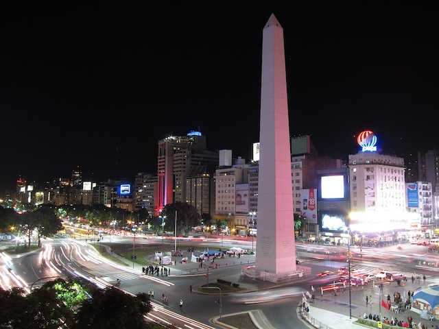 Buenos Aires Argentina at Night