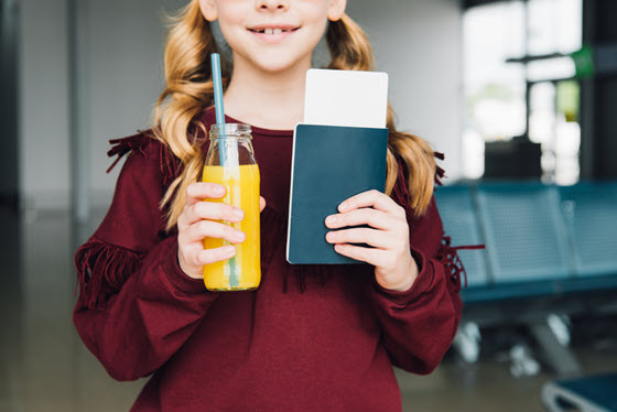 Minor child holding American passport