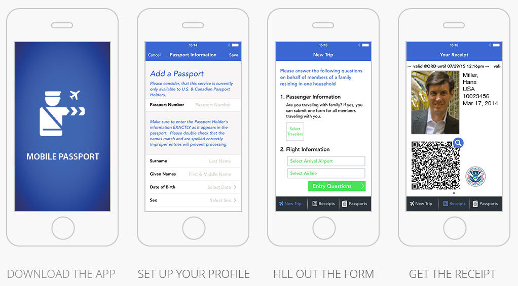 Mobile Passport App in 4 Steps