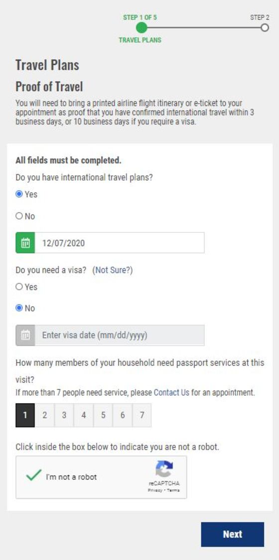 how to schedule appointment for passport
