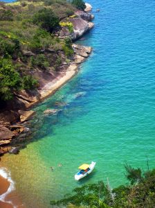 The tropical climate of Brazil makes for beautiful beaches.