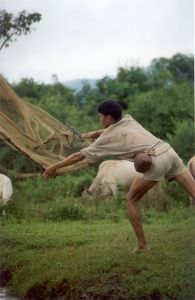 Fisherman in Laos