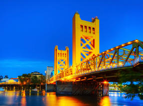 Golden Gates Drawbridge Sacramentossa Kaliforniassa