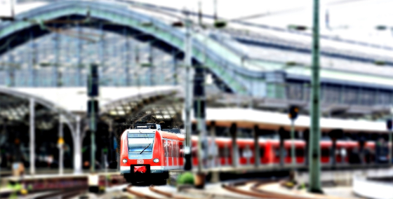 train leaving the station
