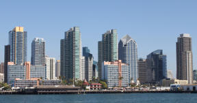 Skyline of San Diego California