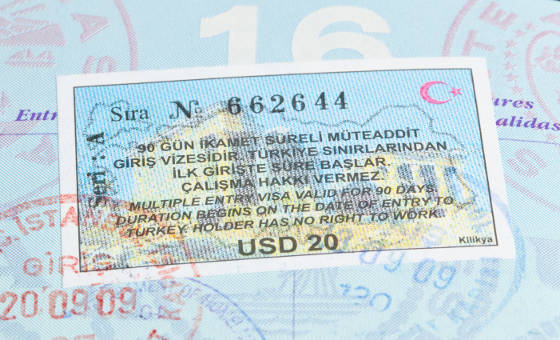Turkey Visa in US Passport
