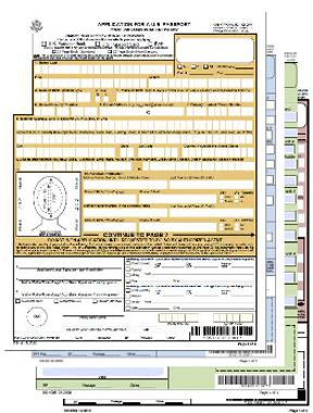 United States passport application forms