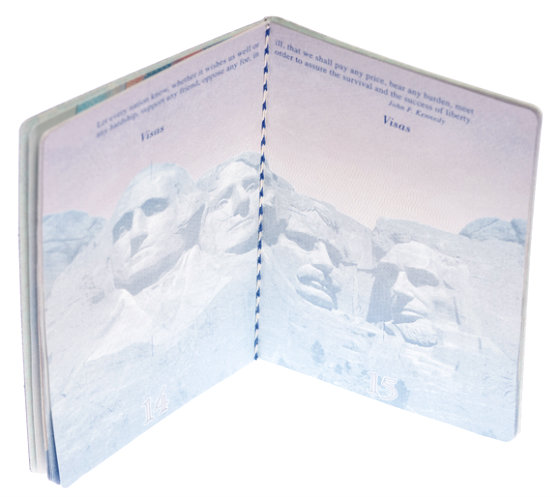 blank passport pages